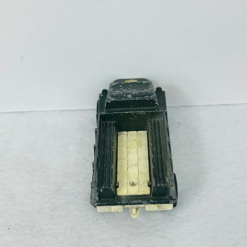 Vintage Tootsietoy Deuce 1/2 Military Truck Diecast Green Made USA Toy Vehicle
